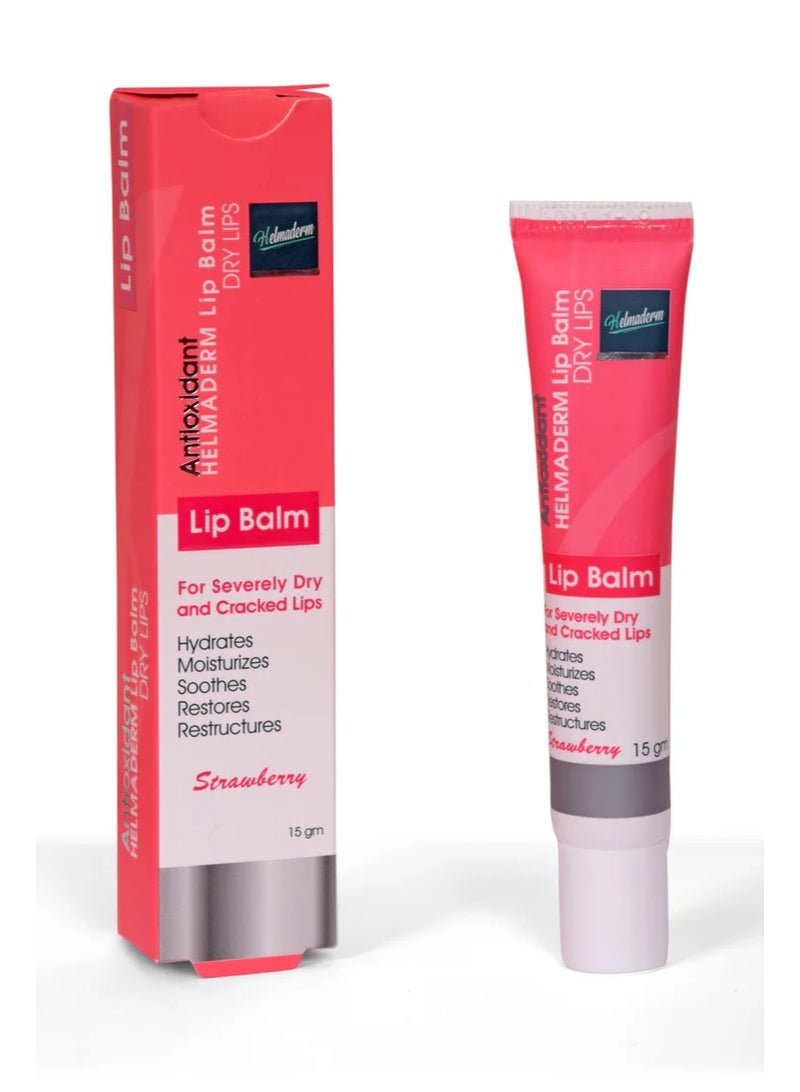 HELMADERM LIP BALM 15 GM STRAWBERRY